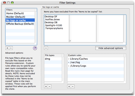 Configuring Filters