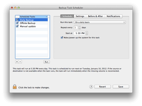 The Carbon Copy Cloner Scheduler