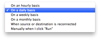 Timing basis options