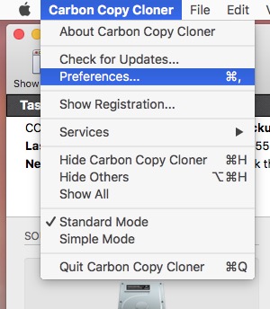 Open Preferences