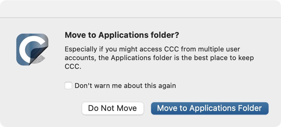 Open CCC and allow it to move itself to the Applications folder
